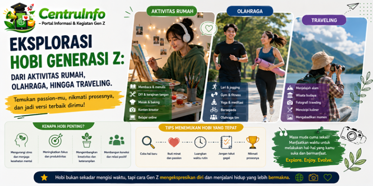 Eksplorasi Hobi Generasi Z Dari Aktivitas Rumah, Olahraga Hingga Traveling