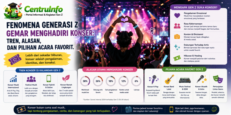 Fenomena Generasi Z Gemar Menghadiri Konser: Tren, Alasan dan Pilihan Acara Favorit