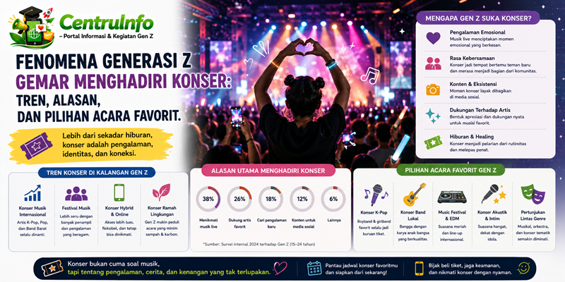 Fenomena Generasi Z Gemar Menghadiri Konser Tren, Alasan dan Pilihan Acara Favorit
