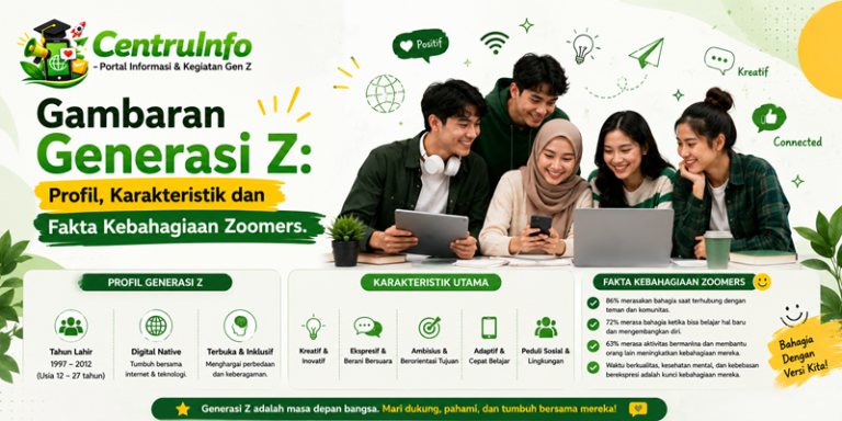 Gambaran Generasi Z: Profil, Karakteristik dan Fakta Kebahagiaan Zoomers
