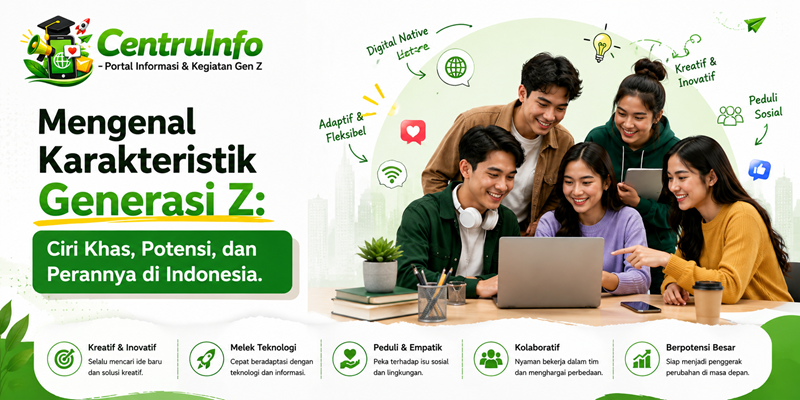 Mengenal Karakteristik Generasi Z Ciri Khas, Potensi, dan Perannya di Indonesia