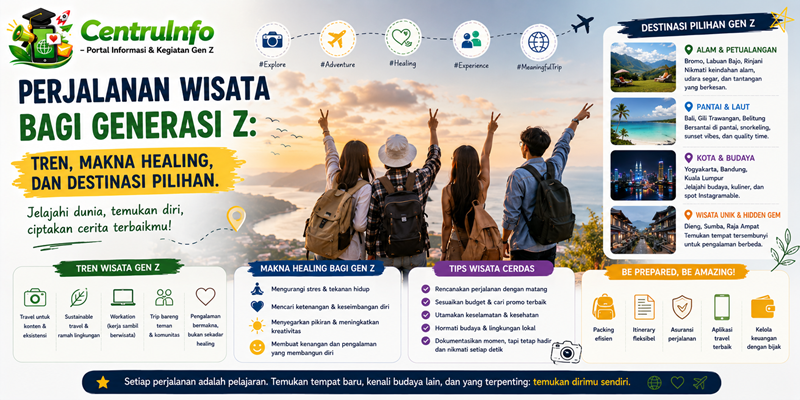 Perjalanan Wisata Bagi Generasi Z Tren, Makna Healing dan Destinasi Pilihan