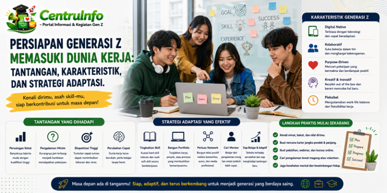 Persiapan Generasi Z Memasuki Dunia Kerja Tantangan, Karakteristik dan Strategi Adaptasi