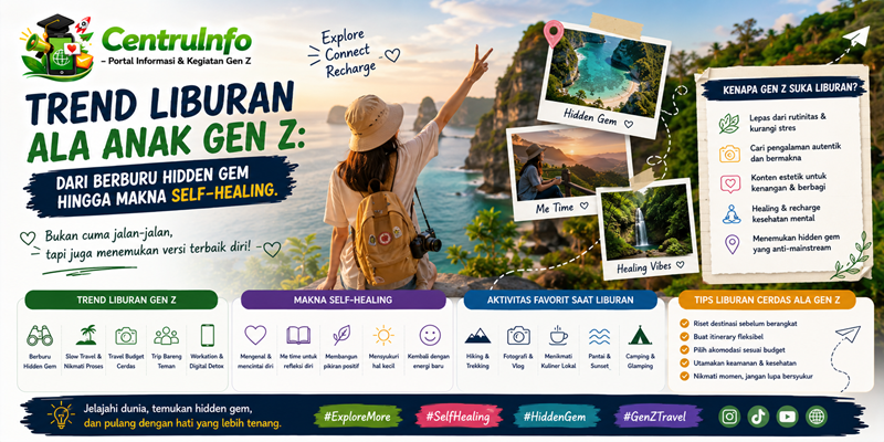 Trend Liburan Ala Anak Gen Z Dari Berburu Hidden Gem Hingga Makna Self-Healing