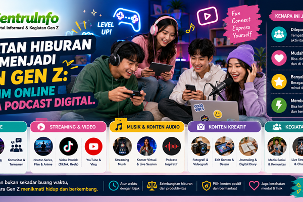 Kegiatan Hiburan Yang Menjadi Tren Gen Z Dari Gim Online Hingga Podcast Digital