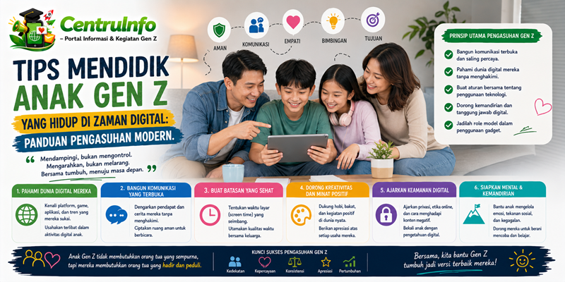 Tips Mendidik Anak Gen Z yang Hidup di Zaman Digital Panduan Pengasuhan Modern