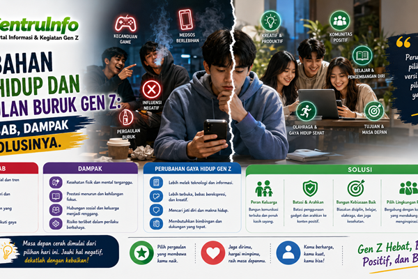 Perubahan Gaya Hidup dan Pergaulan Buruk Gen Z Penyebab, Dampak dan Solusinya