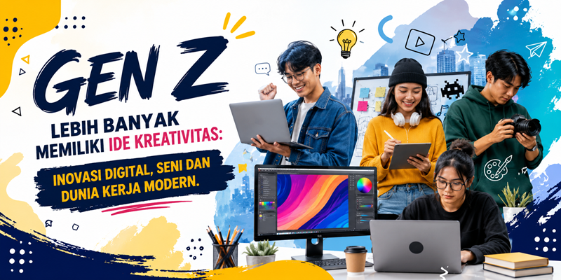 Gen Z Lebih Banyak Memiliki Ide Kreativitas Inovasi Digital, Seni dan Dunia Kerja Modern