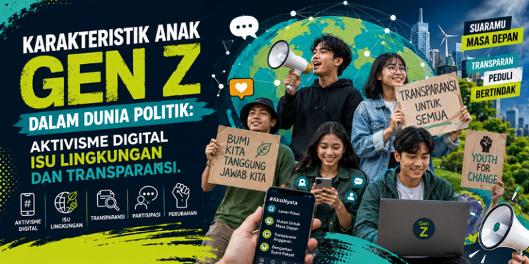 Karakteristik Anak Gen Z Dalam Dunia Politik Aktivisme Digital Isu Lingkungan dan Transparansi