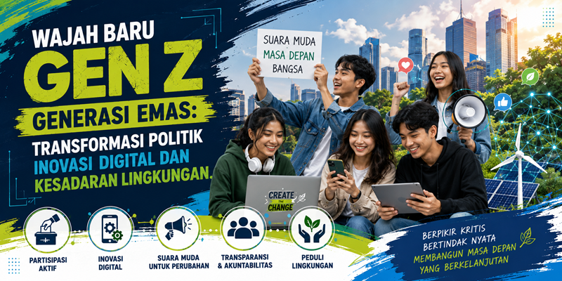 Wajah Baru Gen Z Generasi Emas Transformasi Politik, Inovasi Digital dan Kesadaran Lingkungan