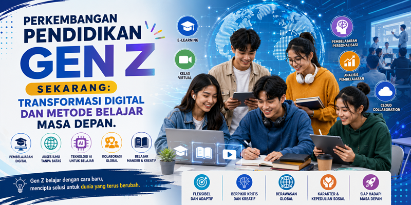 Perkembangan Pendidikan Gen Z Sekarang Transformasi Digital dan Metode Belajar Masa Depan