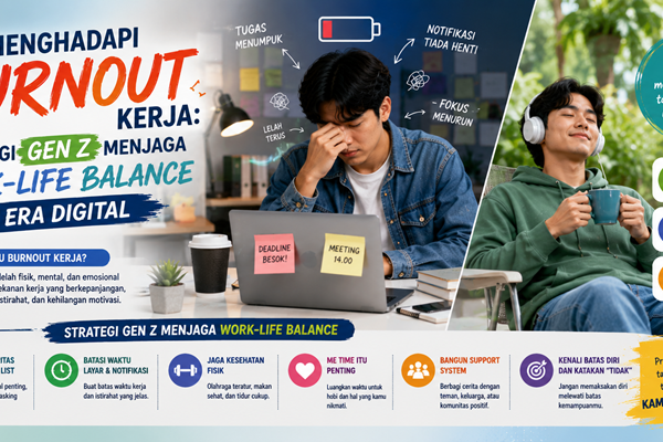 Menghadapi Burnout Kerja Strategi Gen Z Menjaga Work-Life Balance di Era Digital