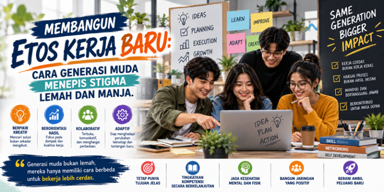 Membangun Etos Kerja Baru: Cara Generasi Muda Menepis Stigma Lemah dan Manja